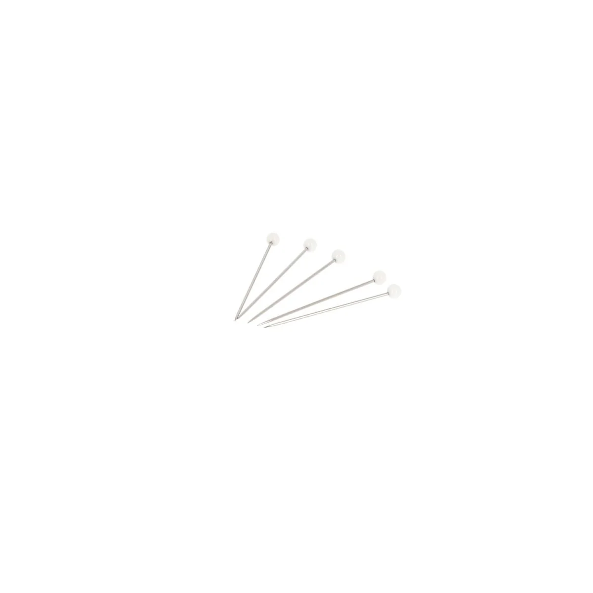 Épingles à tête de verre blanche extra-fines M7 30 mm - ø 0,60 mm – Image 7